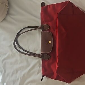 Longchamp Le Pliage, M, red, EUC